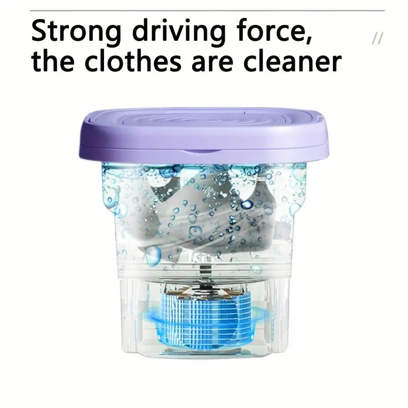 Mini Portable Folding Washing Machine – Perfect for Everyday Use, Dorms & Travel | 8L Capacity, Compact & Easy to Store.